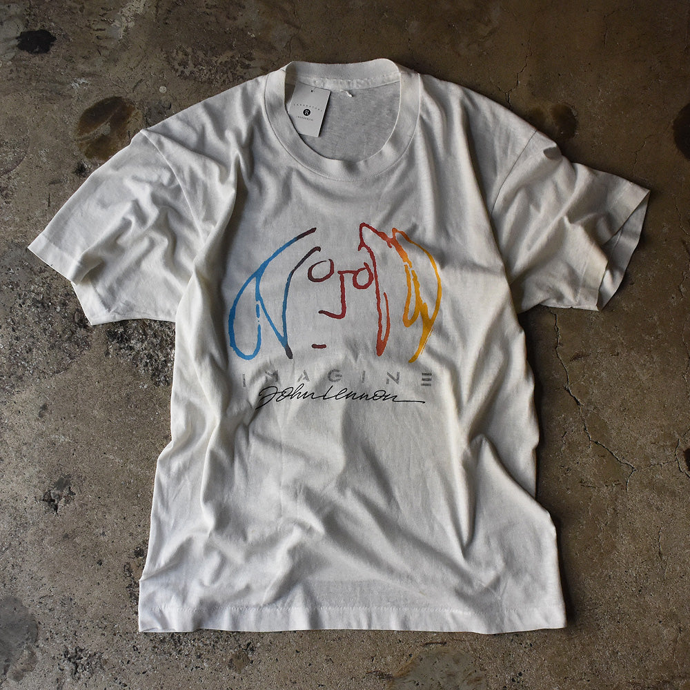 90's JOHN LENNON/ジョン・レノン "IMAGINE/イマジン" art イラストTee 230504H