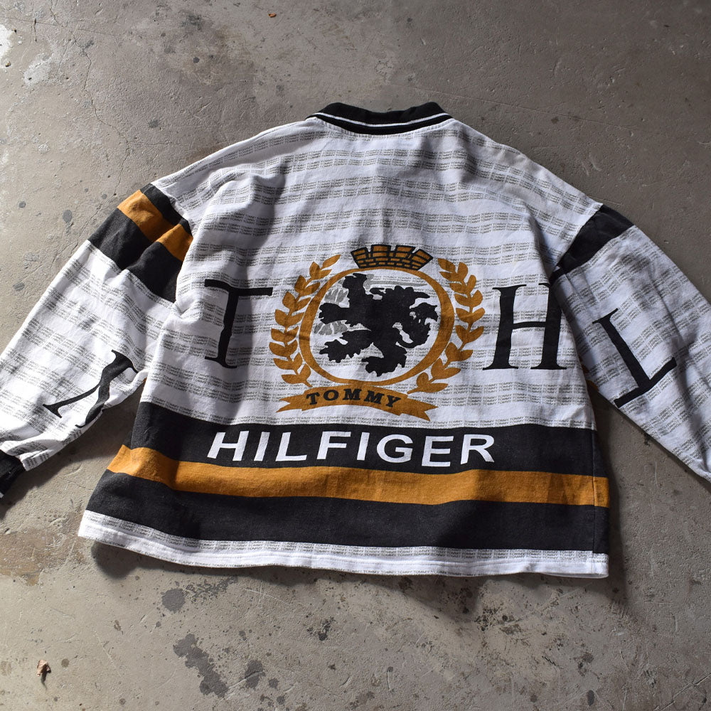 90’s ブートレグ TOMMY HILFIGER ラグビージャージ ポロシャツ USA製 231126H