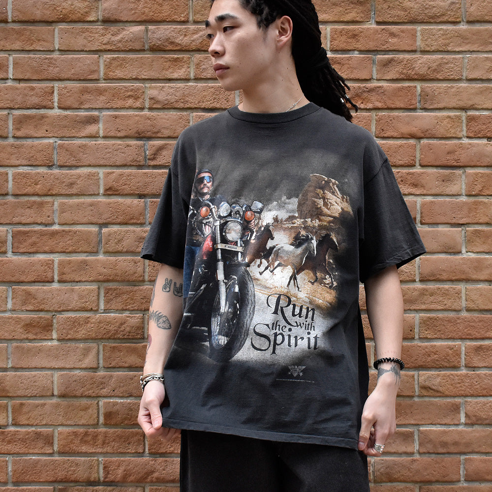 90’s 3D EMBLEM Sturgis Bike Tシャツ USA製 240329H