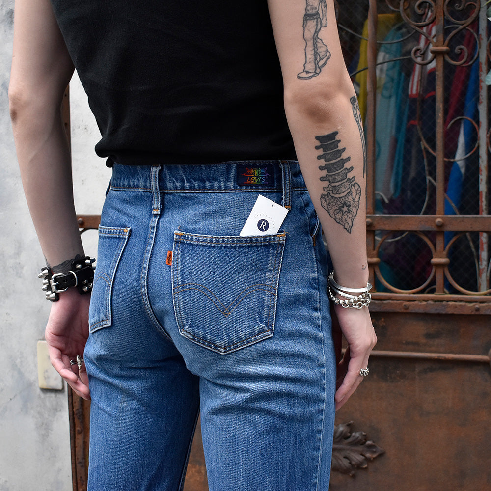 80's 極東リーバイス Levi's レインボータグ デニムパンツ オレンジタブ 香港製 240501H