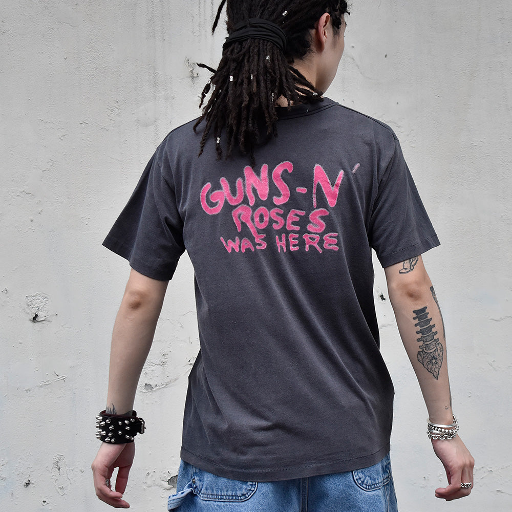 80's GUNS N' ROSES “WAS HERE” Tシャツ 240606H