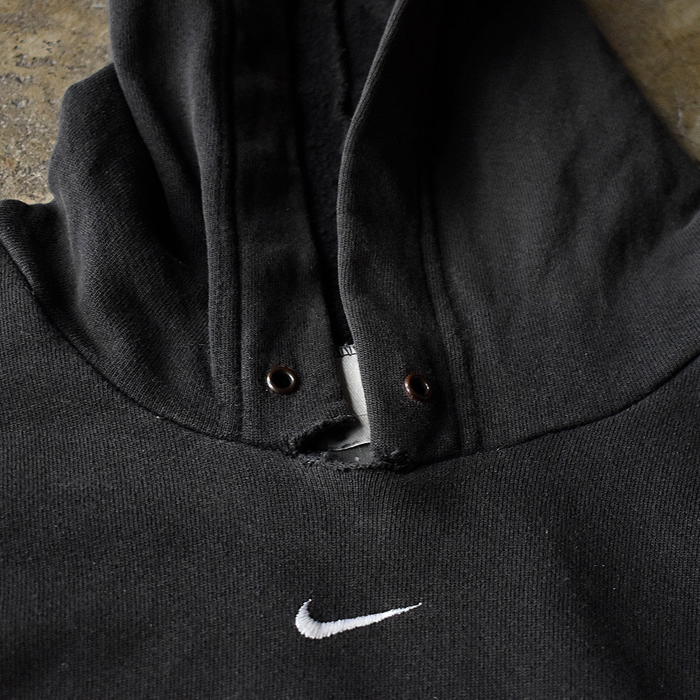 Y2K NIKE “center small swoosh“ ブラック! パーカー 250809H