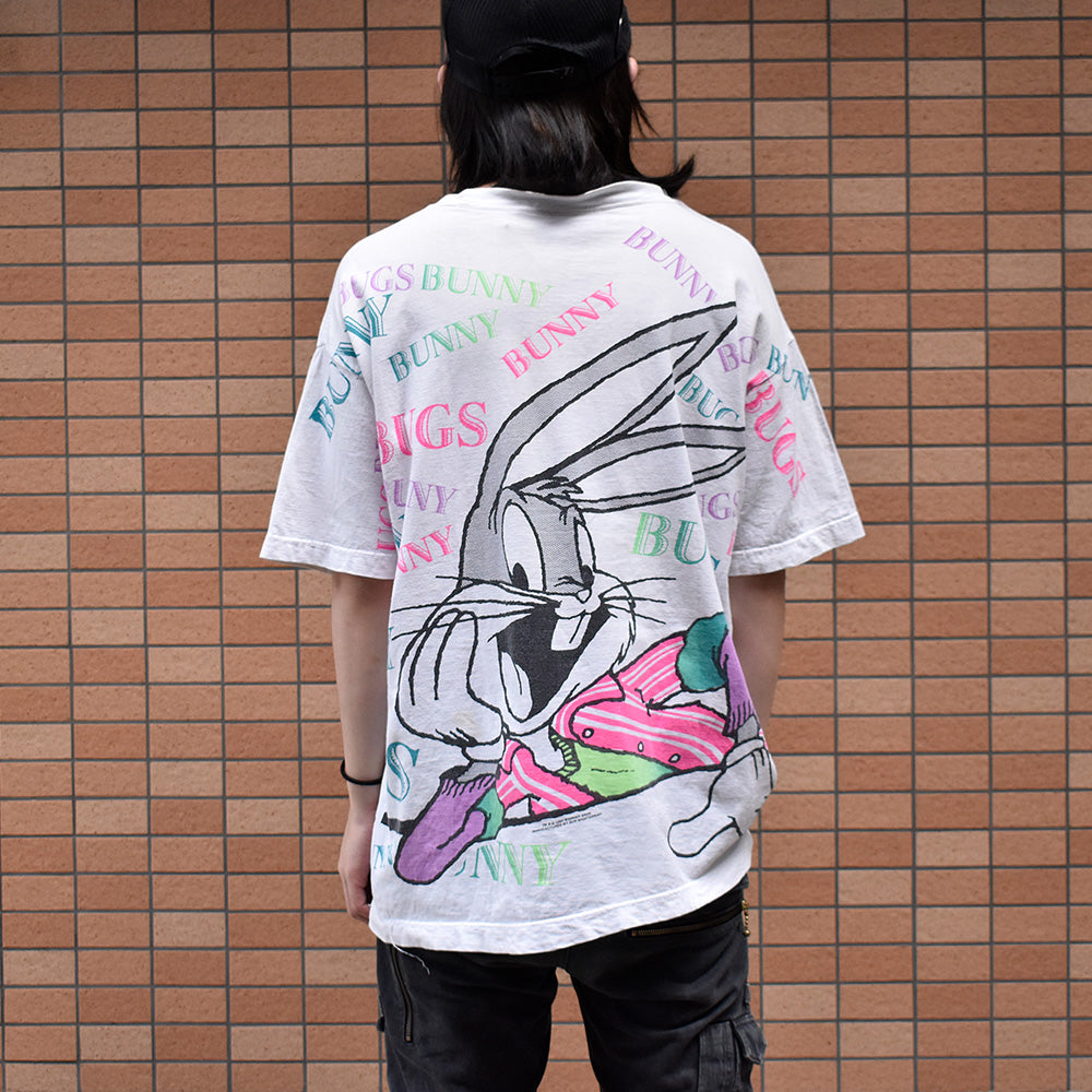 90's AOP! Looney Tunes “Bugs Bunny Tシャツ 240309H