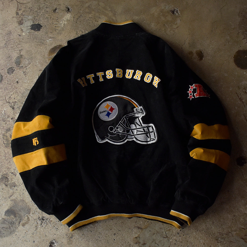 Y2K NFL Pittsburgh Steelers レザージャケット 231012H