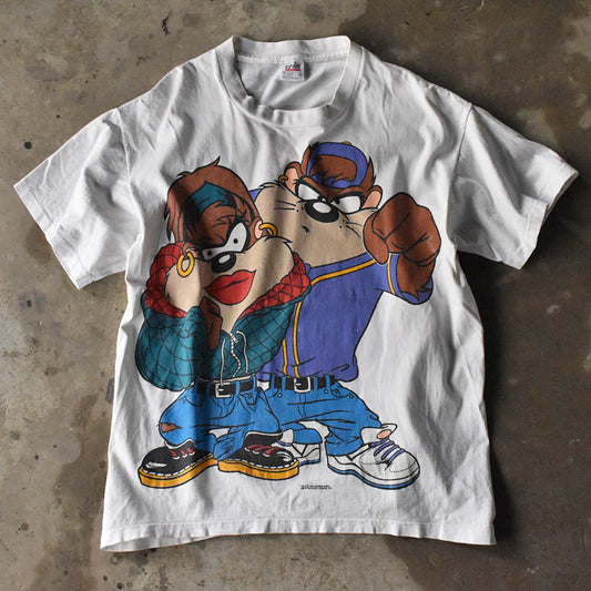 90's Looney Tunes ”TAZ” 両面プリント Tシャツ USA製 240328