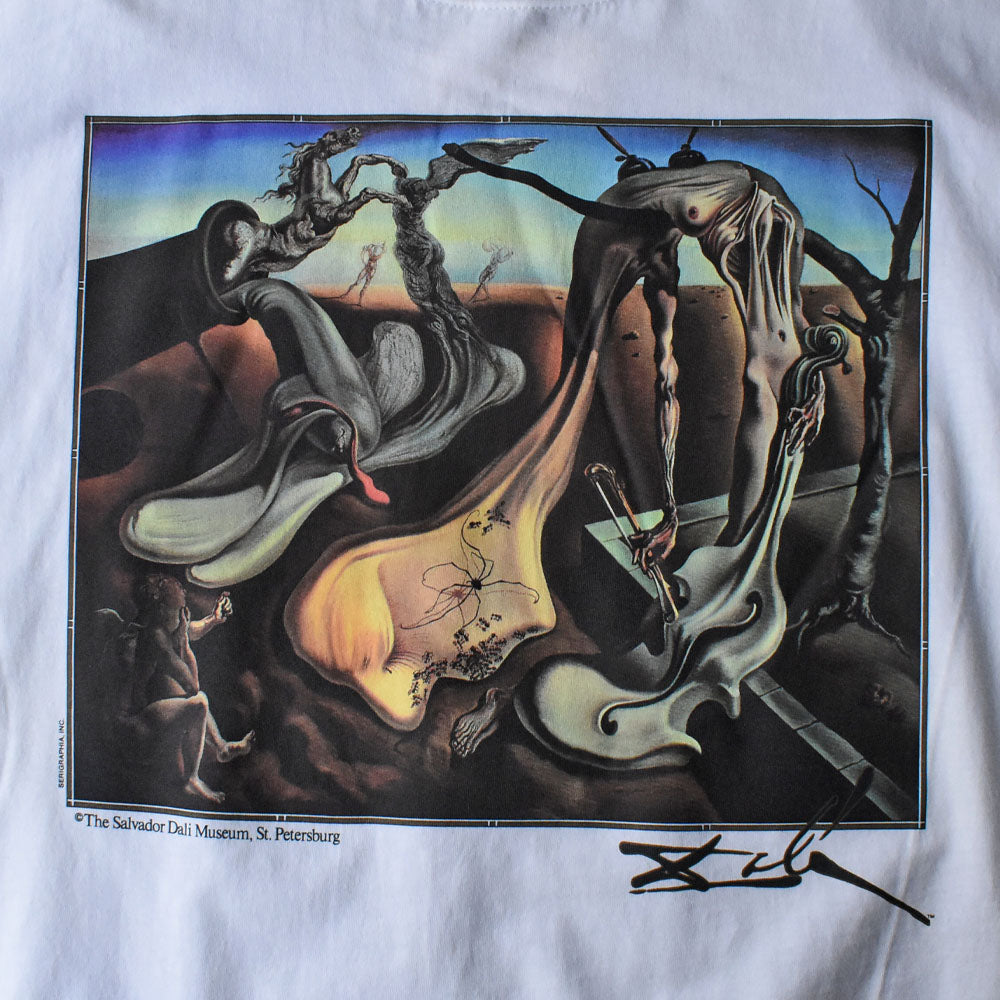 90’s デッドストック! Salvador Dalí “Daddy Longlegs of The Evening ... Hope!” アート Tシャツ USA製 250607 (F)