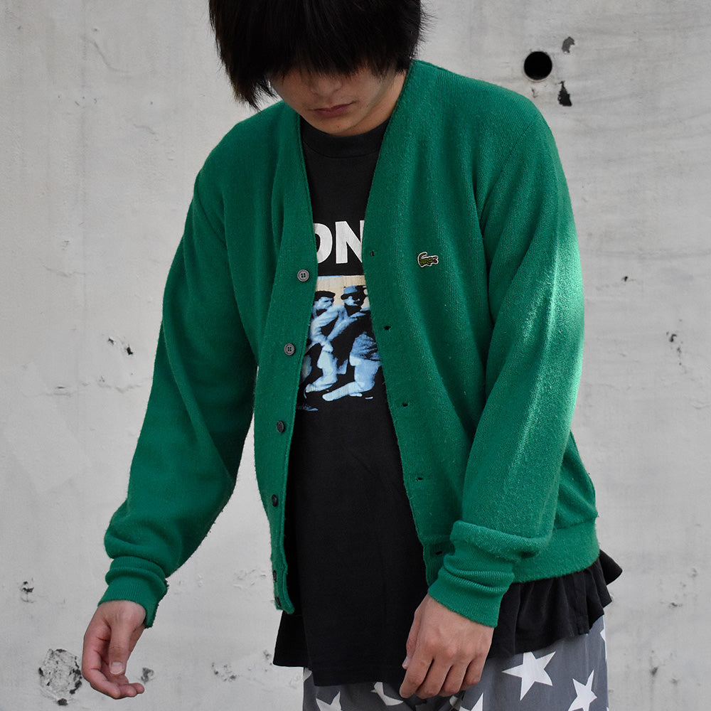 60's LACOSTE “IZOD OF LONDONタグ” カーディガンニット USA製 231010H