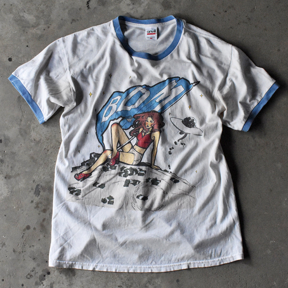 90's “Alien & Woman”リンガーTシャツ 240326