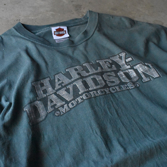 Y2K Harley-Davidson “EFFINGHAM, IL”Tシャツ USA製 240415