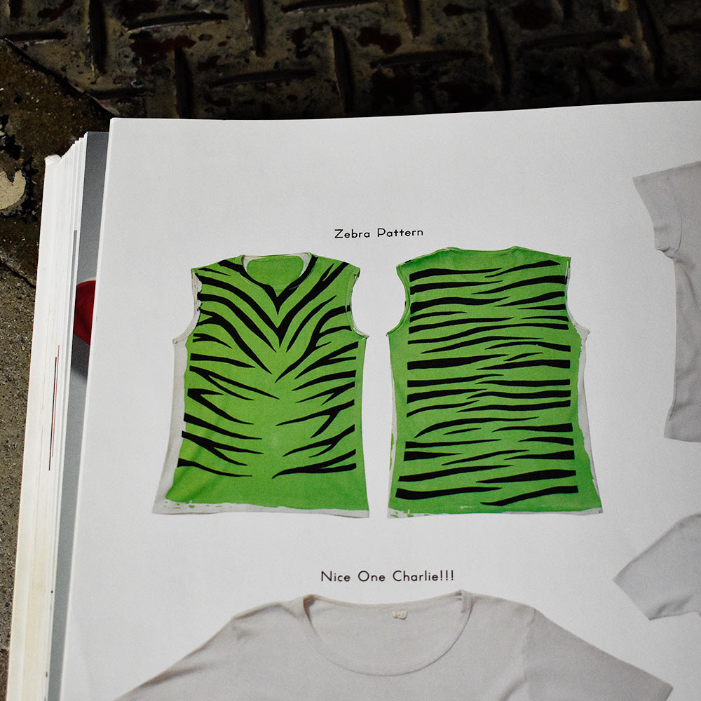70's “Zebra Pattern” AOP カットオフTシャツ 【Couleurshirt掲載】 241018HY33