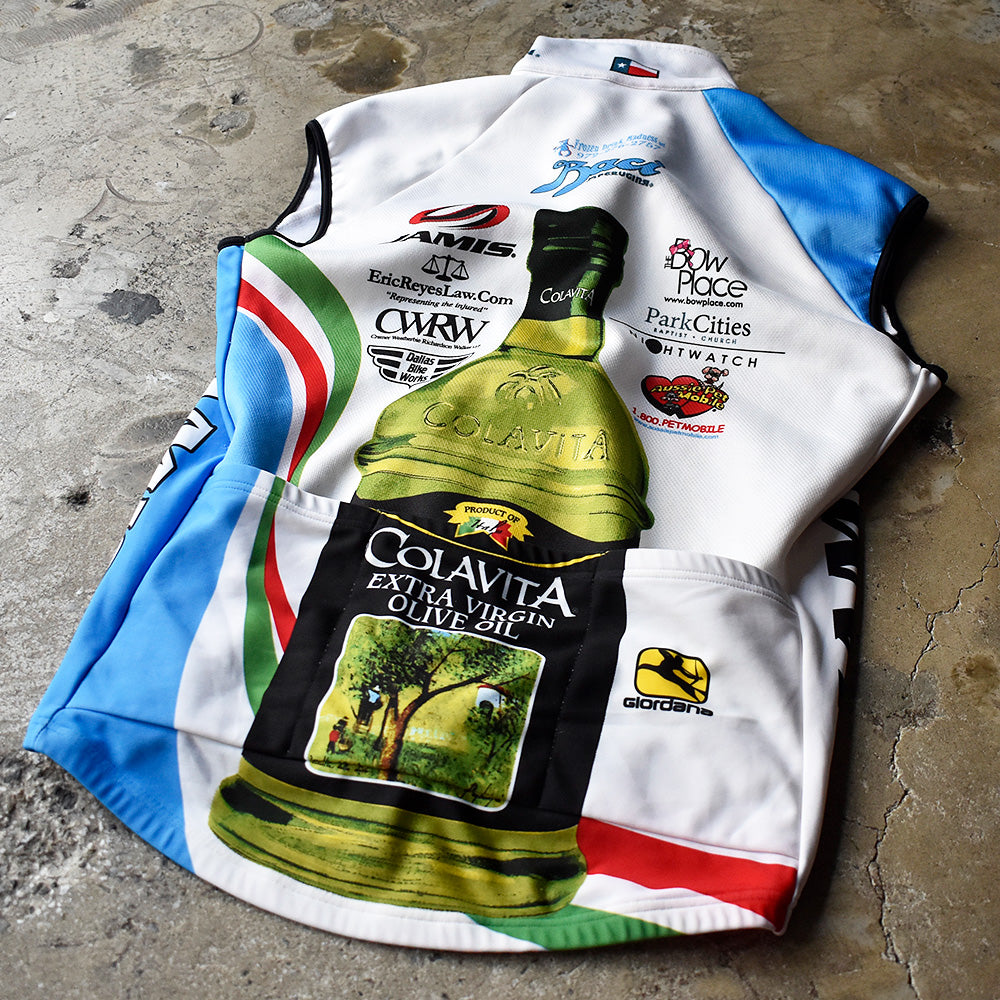 Giordano サイクリング フルジップベスト Italy製 240523H