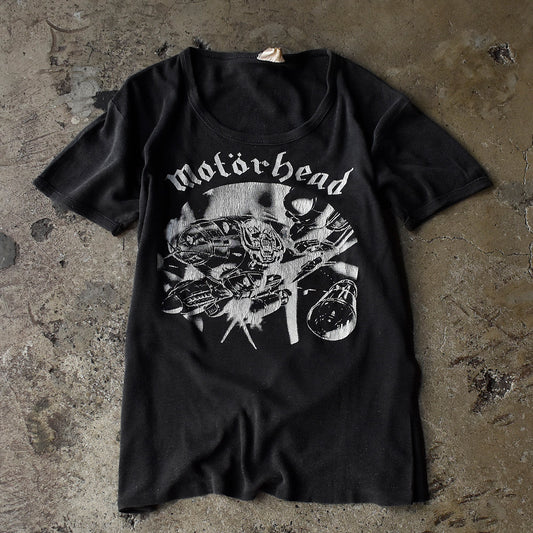 モーターヘッド BOMBER 戦闘機 ツアーTシャツ 1979年 ブラック ユーロ製 ヴィンテージ