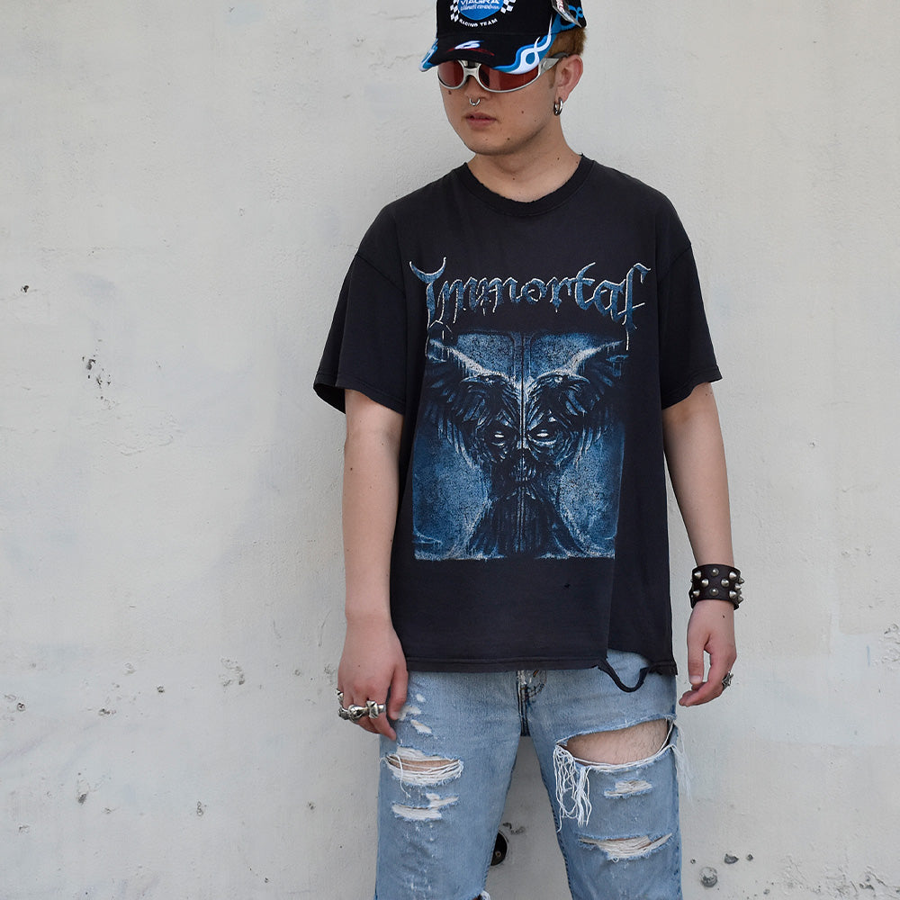 Y2K Immortal “All Shall Fall“ ロック Tシャツ 250726H
