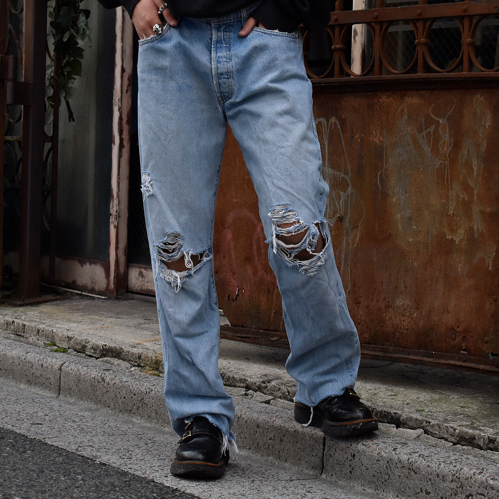 Y2K ダメージ!グランジ! Levi's 501デニムパンツ 230928H