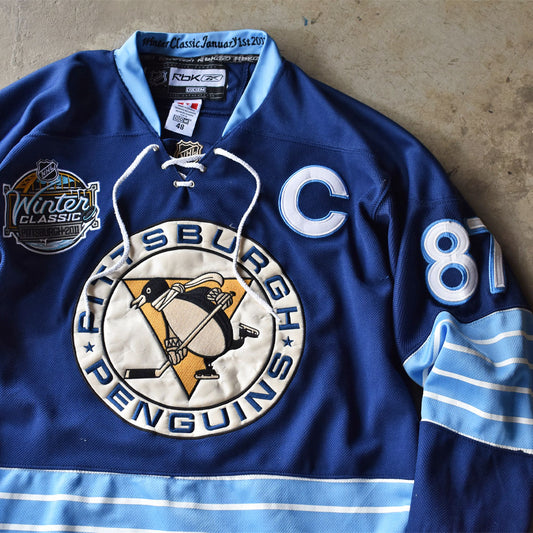 REEBOK "NHL Pittsburgh Penguins" ホッケーシャツ カナダ製 240418