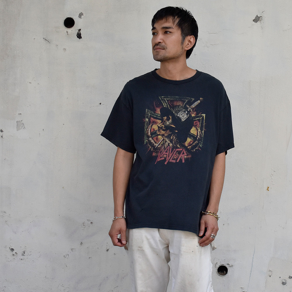 Y2K Slayer “2004 Euro Tour“ ロック Tシャツ 250723H