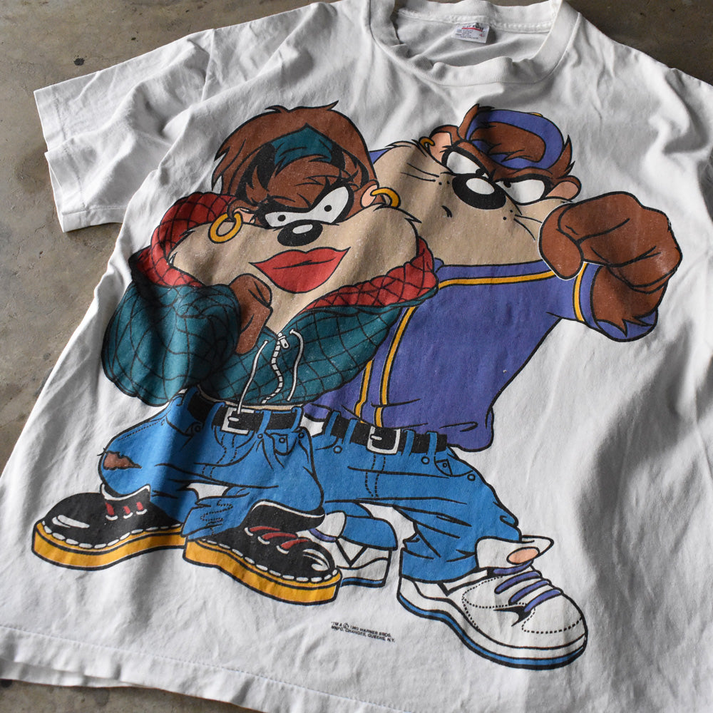 90's Looney Tunes ”TAZ” 両面プリント Tシャツ USA製 240328