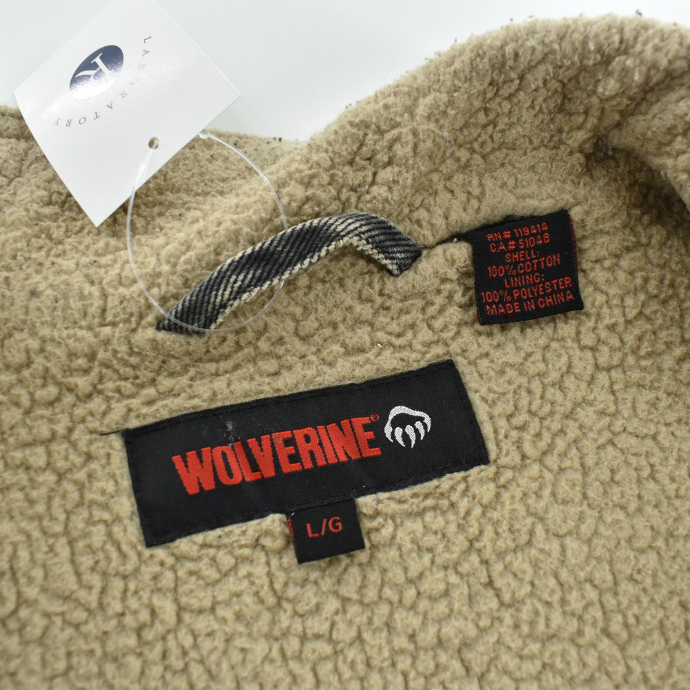 Wolverine ペンキ&フェード ボアベスト 黒 261030H