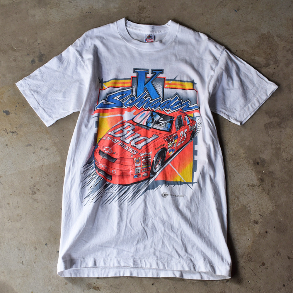 90's FRUIT OF THE LOOM Ken Schrader/ケン・シュレーダー #25 レーシングTシャツ USA製 230509