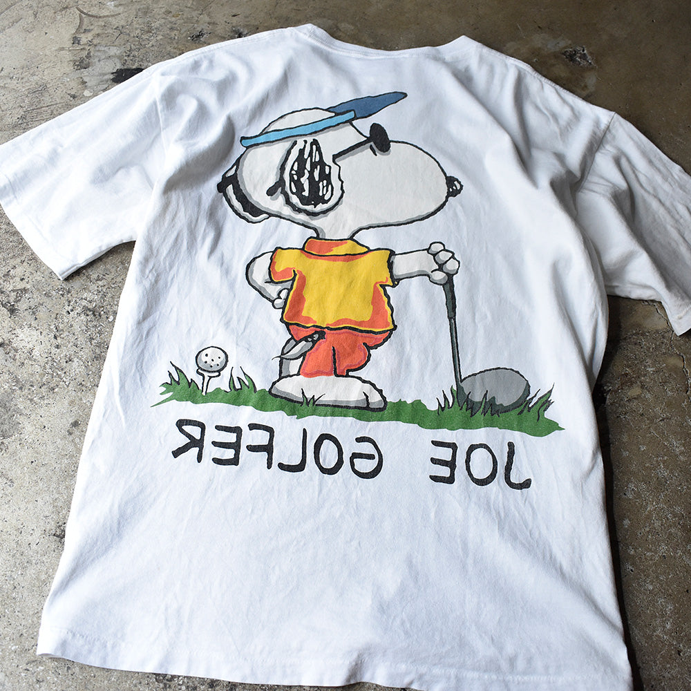 90's スヌーピー ““JOE GOLFER” 海外アニメ キャラ Tシャツ USA製 250717H