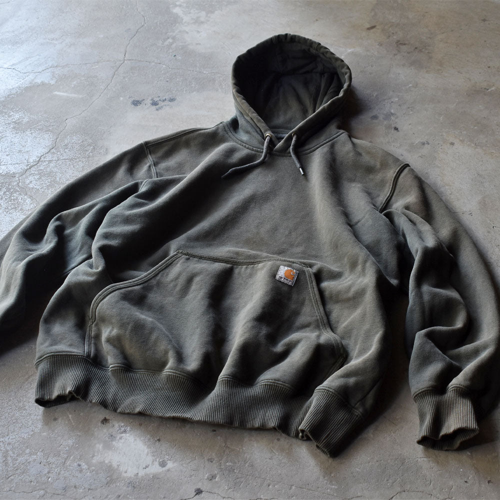 Carhartt 無地 KHAKI プルオーバー パーカー 230925