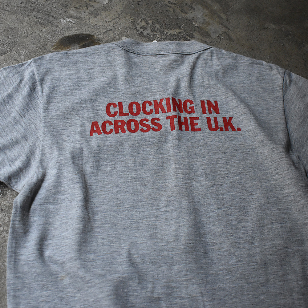 80's Elvis Costello "UK TOUR 1983" ロック Tシャツ 230614HYY