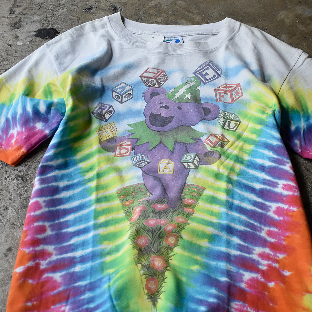 90’s LIQUID BLUE Grateful Dead “デッドベア” タイダイ ロック Tシャツ USA製 250828H