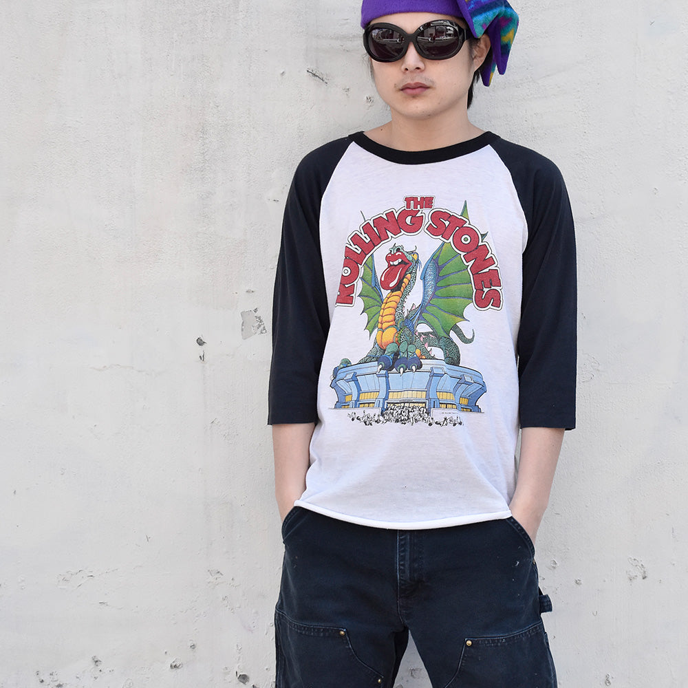 80's The Rolling Stones “1981 US Tour” ラグランスリーブTシャツ 240302H