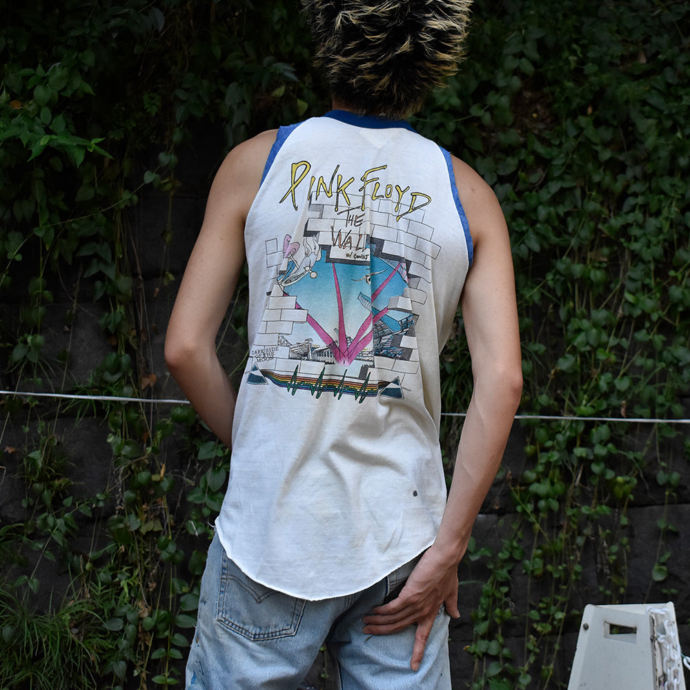 80's PINK FLOYD "NASSAU COLISEUM" Tour カットオフ ロック Tシャツ 250819H