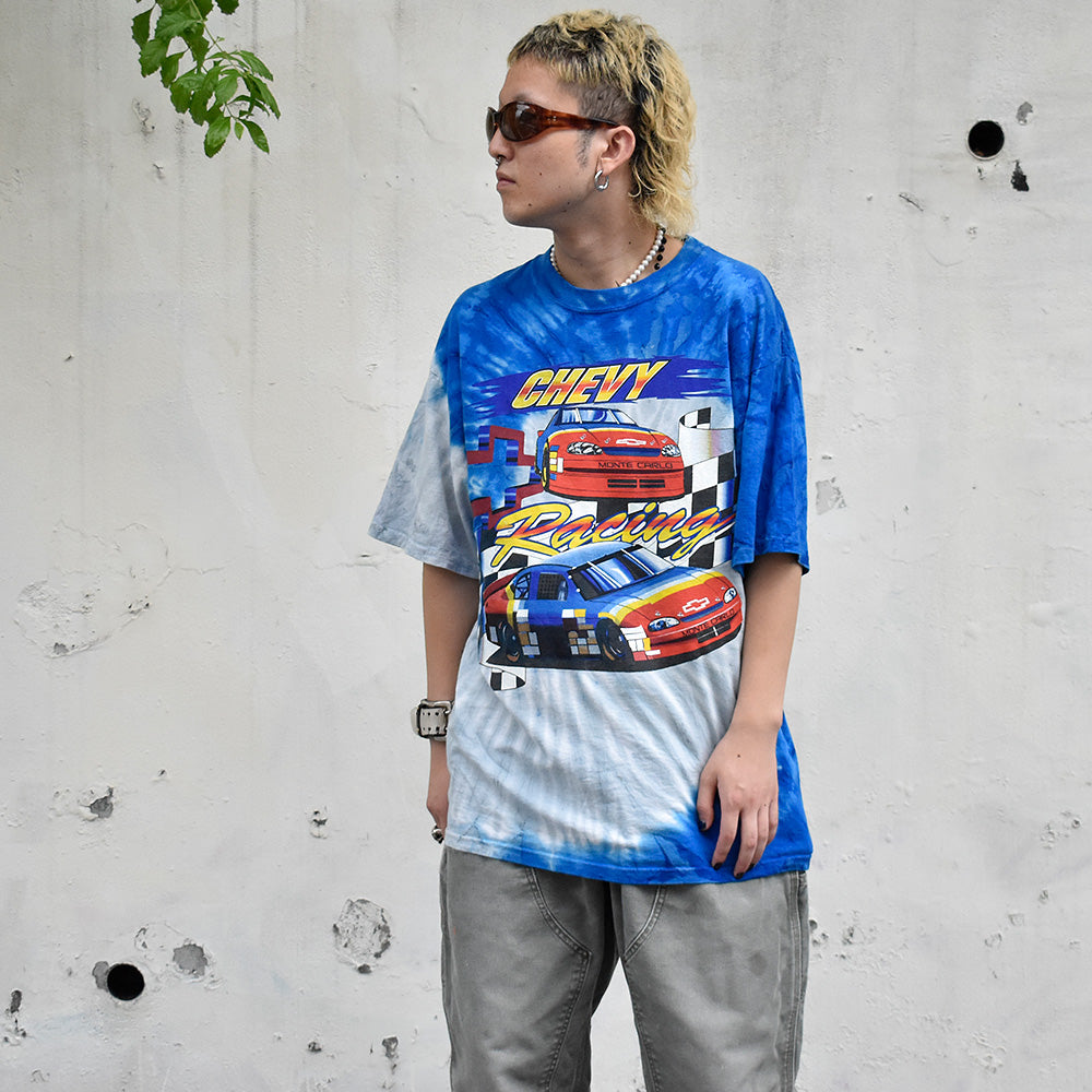 90's “Chevrolet Monte Carlo” タイダイ レーシング Tシャツ 240825H