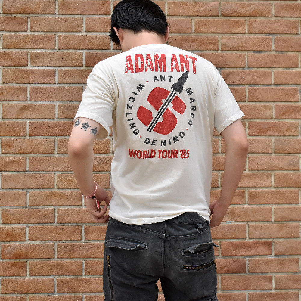 80's Adam Ant “Vive Le Rock” World Tour'85 Tシャツ 240831H