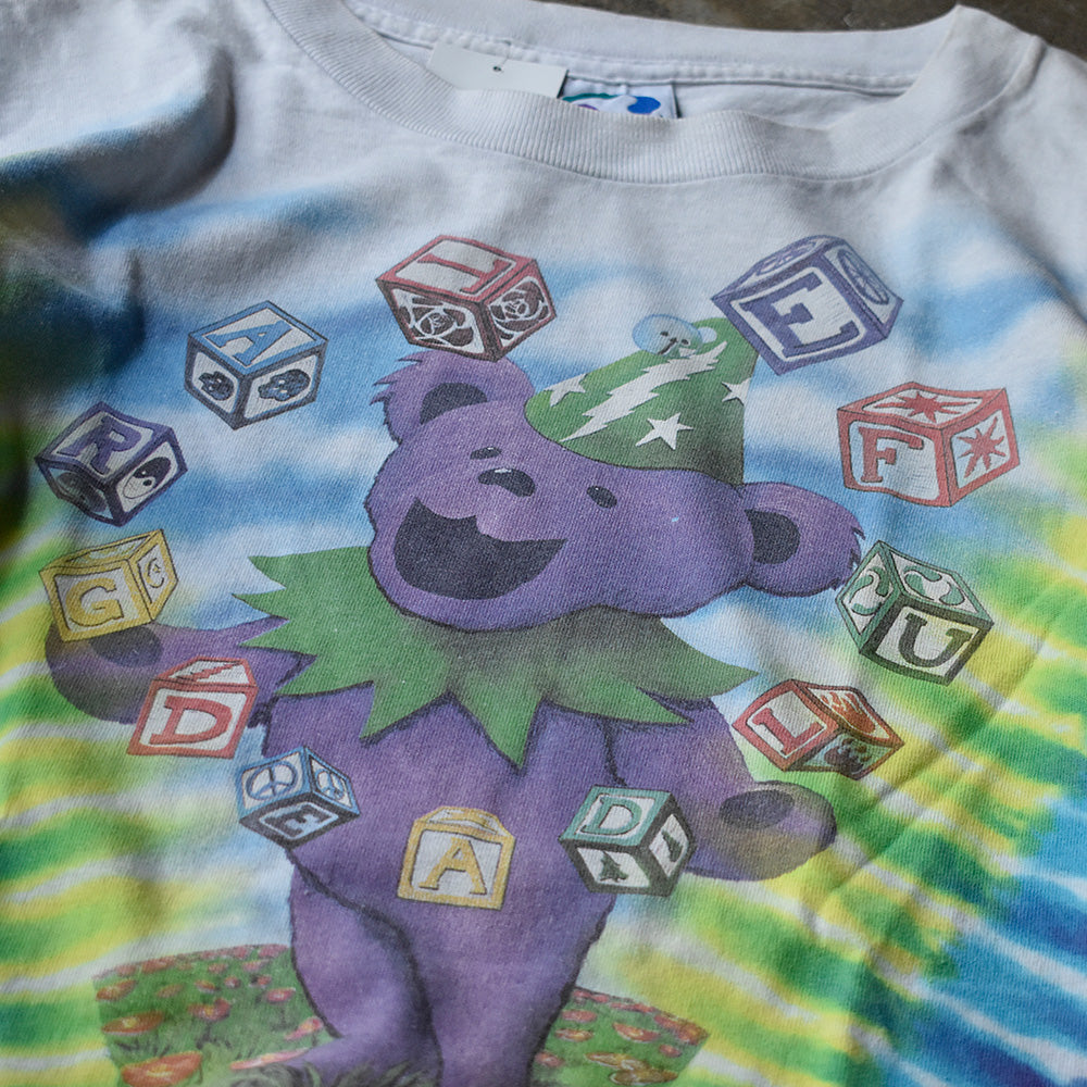 90’s LIQUID BLUE Grateful Dead “デッドベア” タイダイ ロック Tシャツ USA製 250828H