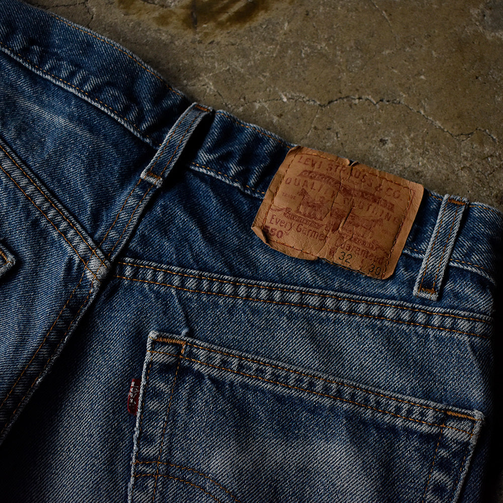 90's ダメージ! Levi's 550 Relaxed Fit デニムパンツ USA製 231102H
