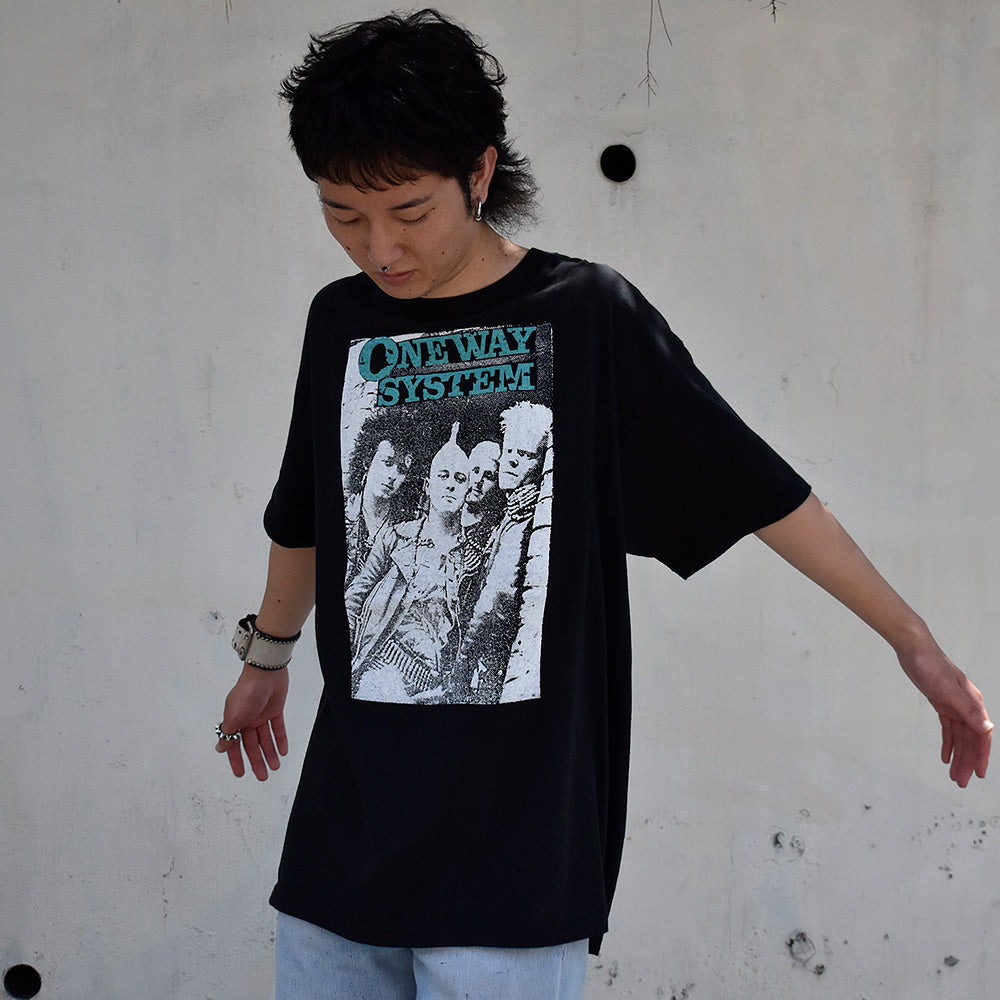 90's デッドストック! ONE WAY SYSTEM "Cum On Feel The Noize" ロック Tシャツ 230802H
