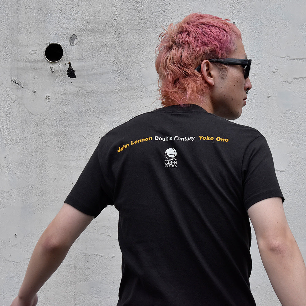 80's John Lennon& Ono Yoko “Double Fantasy” Kishin Shinoyama Tシャツ 240103H