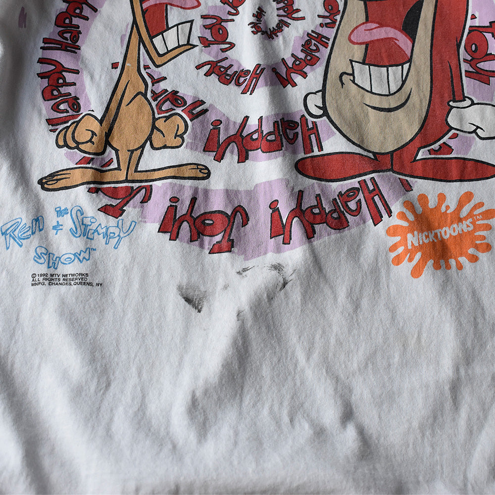 90’s The Ren and Stimpy Show/レンとスティンピー Tee USA製 230810H