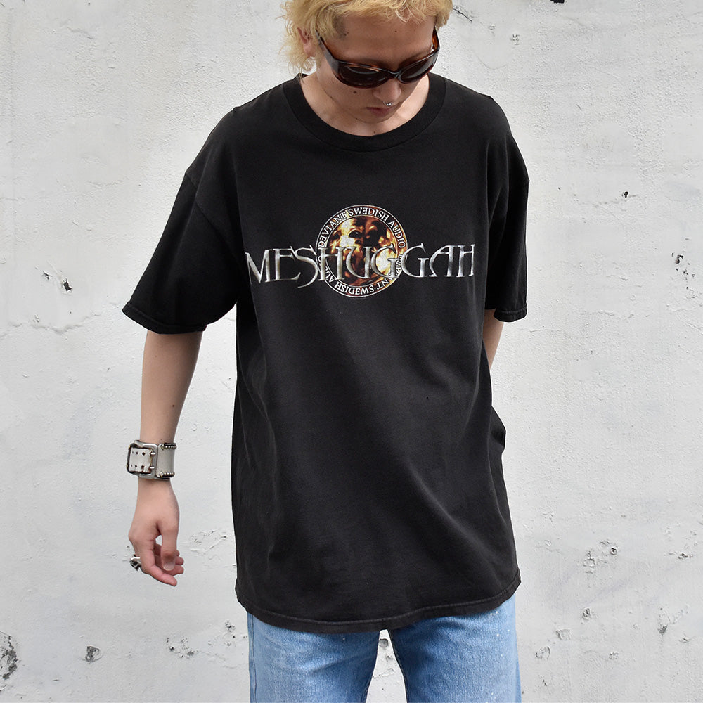 Y2K Meshuggah “Deviant Swedish Audio” メタル ロック Tシャツ 240613H