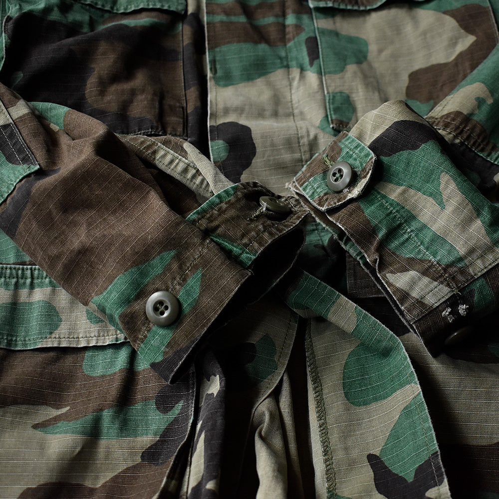 '91 U.S. ARMY ワッペンカスタム BDU ウッドランドカモ 迷彩柄 ジャケット 240914H