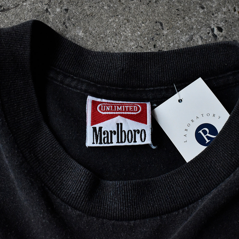 90's~ Marlboro “Marlboro Unlimited“ ブラック!ポケットTシャツ USA製 250507H
