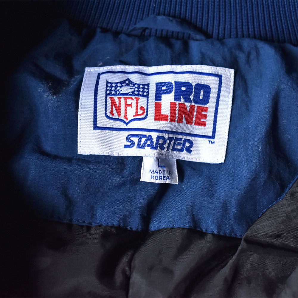 90’s STARTER “NFL COWBOYS” 中綿入り フード付き ナイロンジャケット 240208