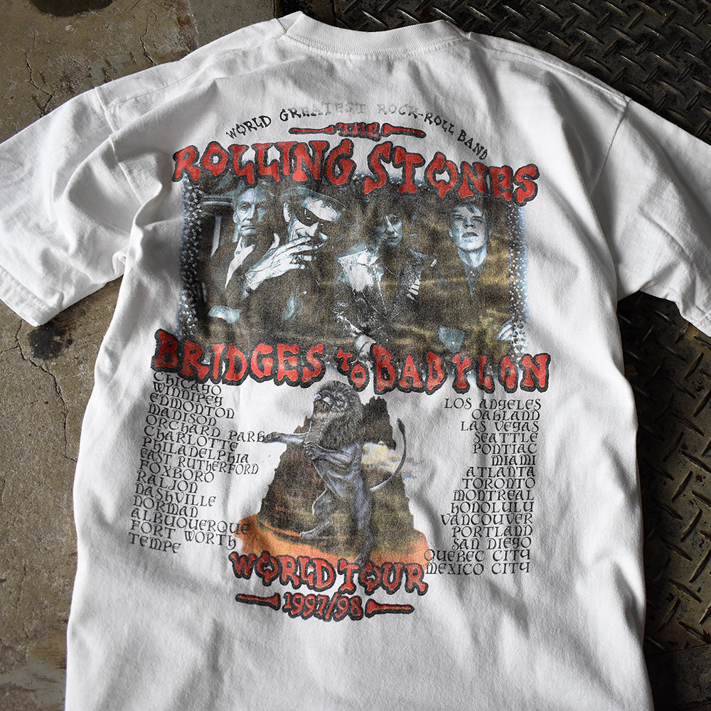 90’s The Rolling Stones “Bridges to Babylon 1997/98” World Tour Tシャツ 250411H