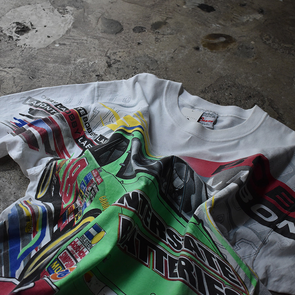 90's CHASE authentics AOP! Racing Tee USA製 230624H