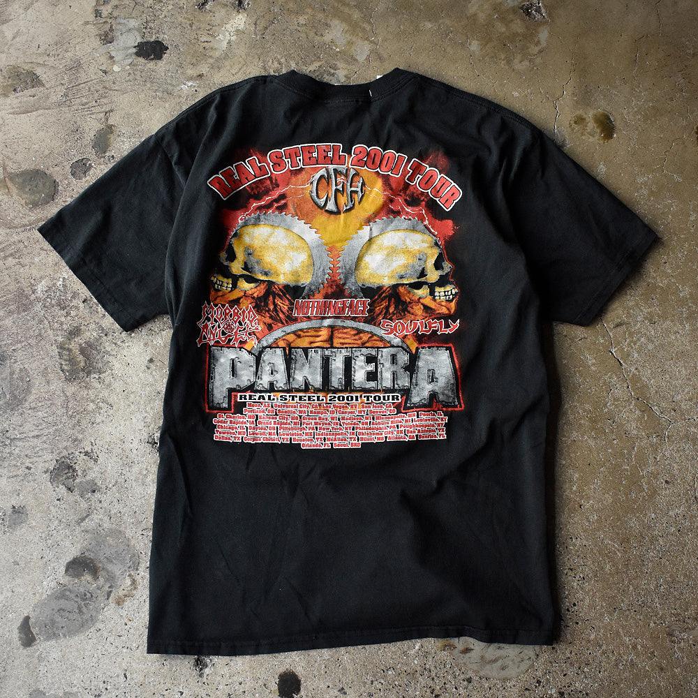Y2K Pantera “REAL STEEL TOUR 2001” Tシャツ 250624H