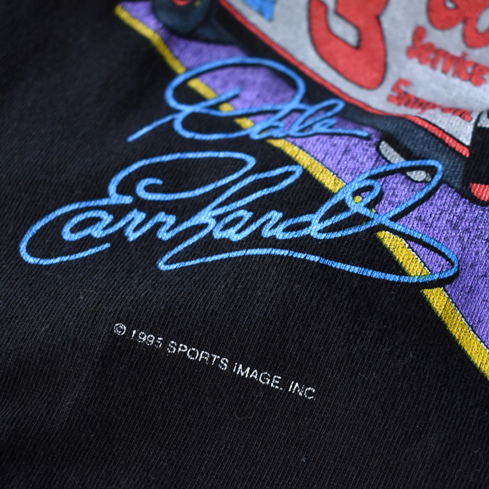90’s SPORTS IMAGE “Dale Earnhardt #3” 7 SILVER NIGHT 両面プリント レーシング Tシャツ USA製 230730