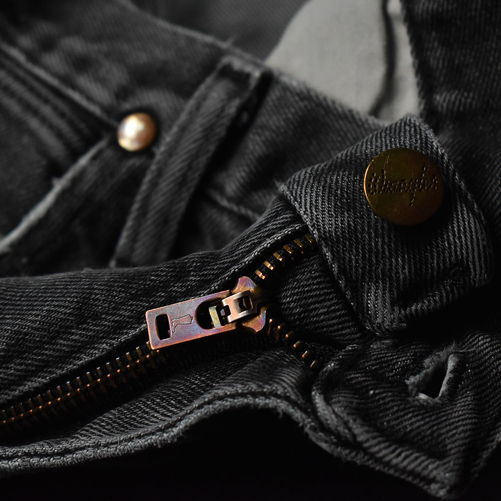 Y2K Wrangler 938BLK ダメージ! カウボーイカット ストレッチ デニムパンツ 241226H