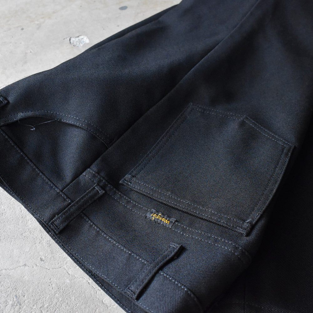 90’s Wrangler “ランチャー” ドレスパンツ ポリパン BLK 240803