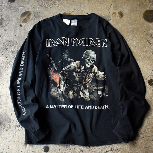Y2K Iron Maiden “A Matter of Life and Death” ロングスリーブTシャツ 240117H