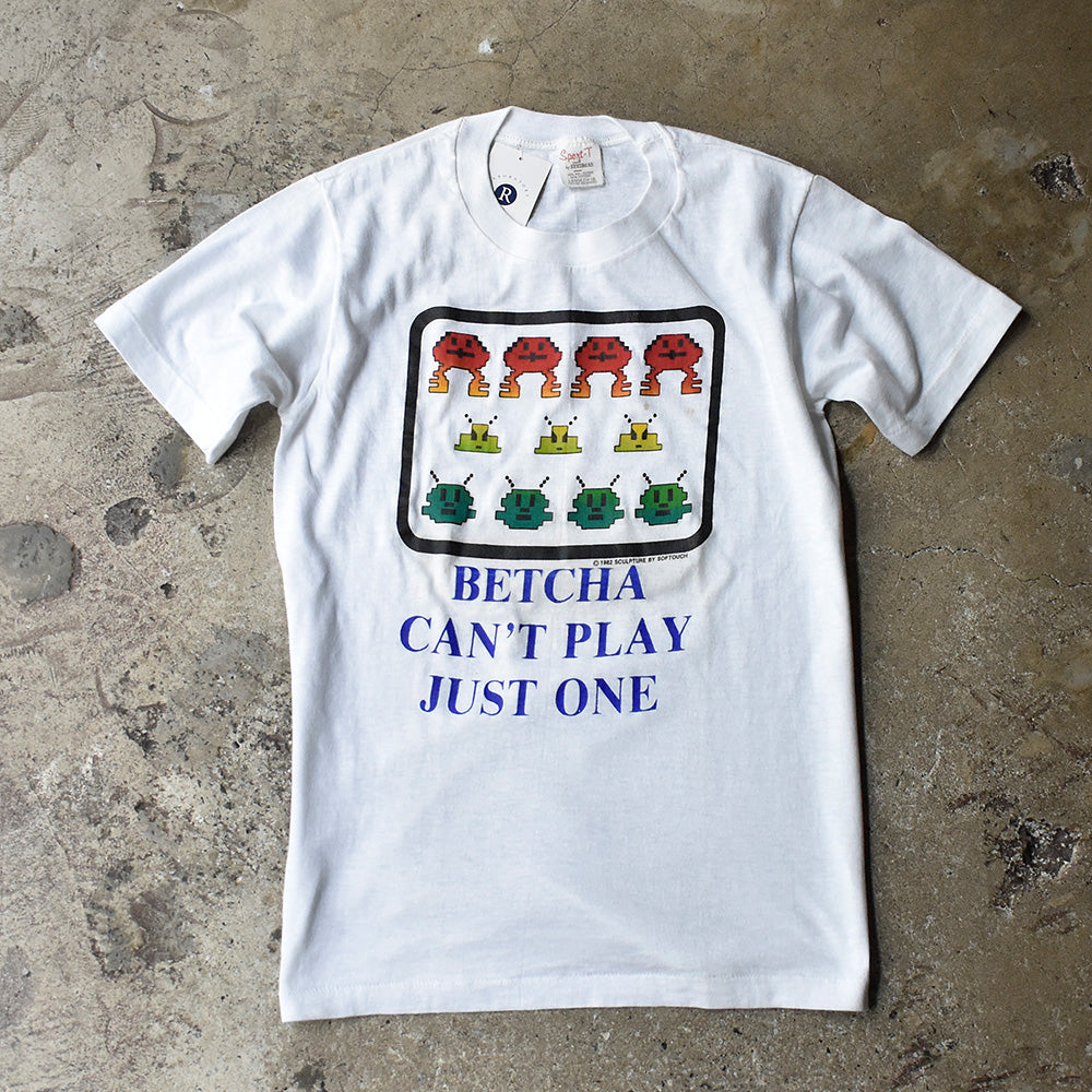 80's “Betcha Can't Play Just One” ゲーム Tシャツ USA製 250813H
