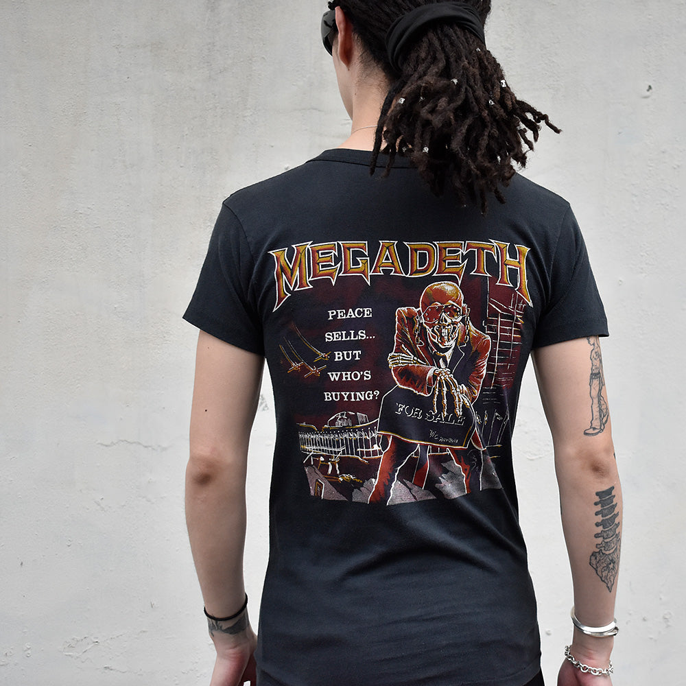 80's MEGADETH “So Far, So Good... So What！”＆“Peace Sells... But Who's Buying？” Tシャツ 240419H