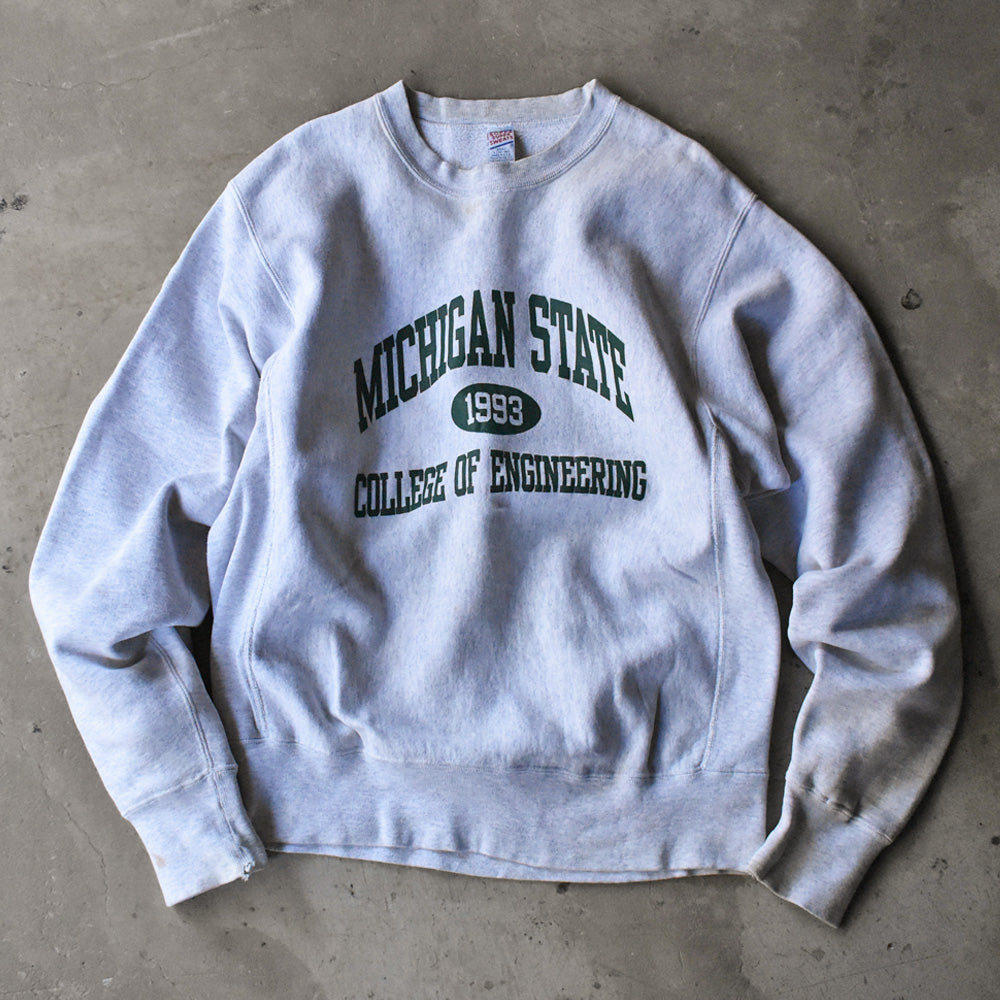 90's SOFFE “MICHIGAN STATE COLLEGE OF ENGINEERING” リバースタイプ スウェット USA製 240529